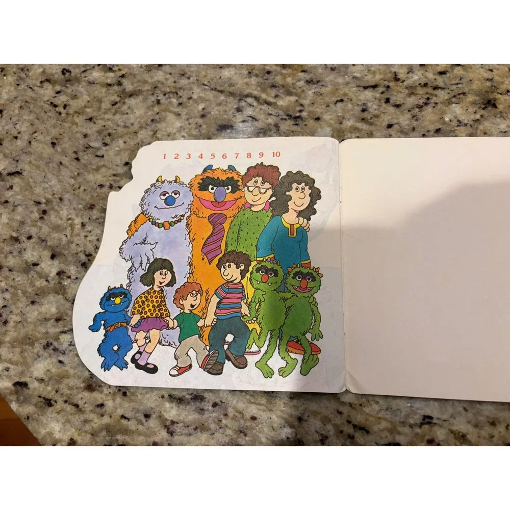 Sesame Street People in My Family Golden Shape Book Featuring Jim Henson Muppets